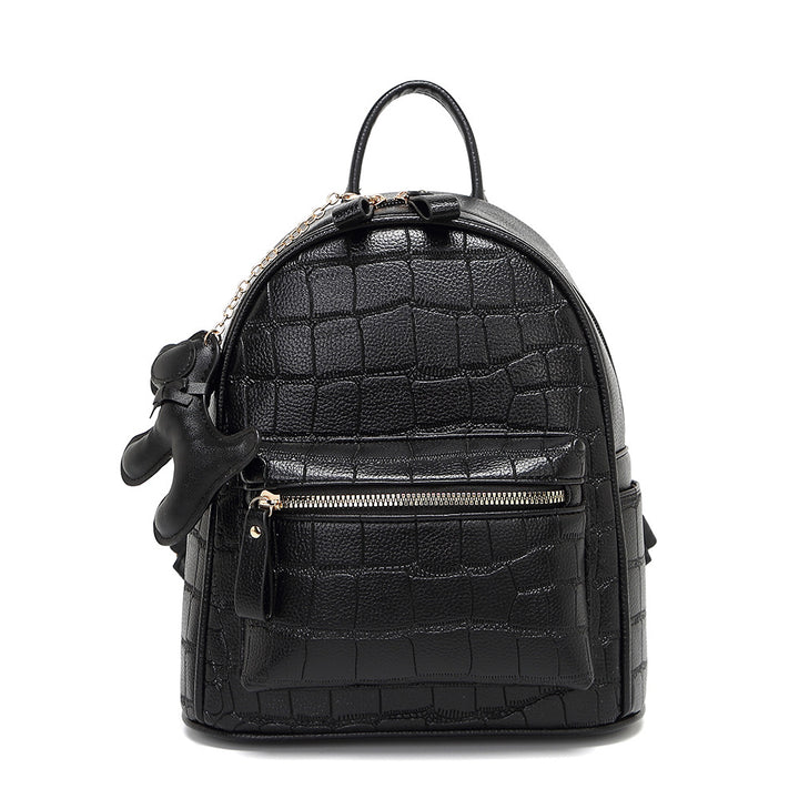 Krokodil-Prägung Mini Chic Rucksack Karnz