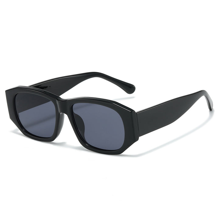 Übergroße geometrische Sonnenbrille mit verlaufenden Gläsern Karnz