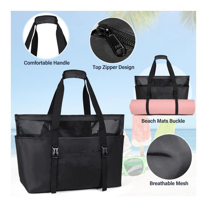 Multifunktionale Strandtasche mit Fächern Karnz
