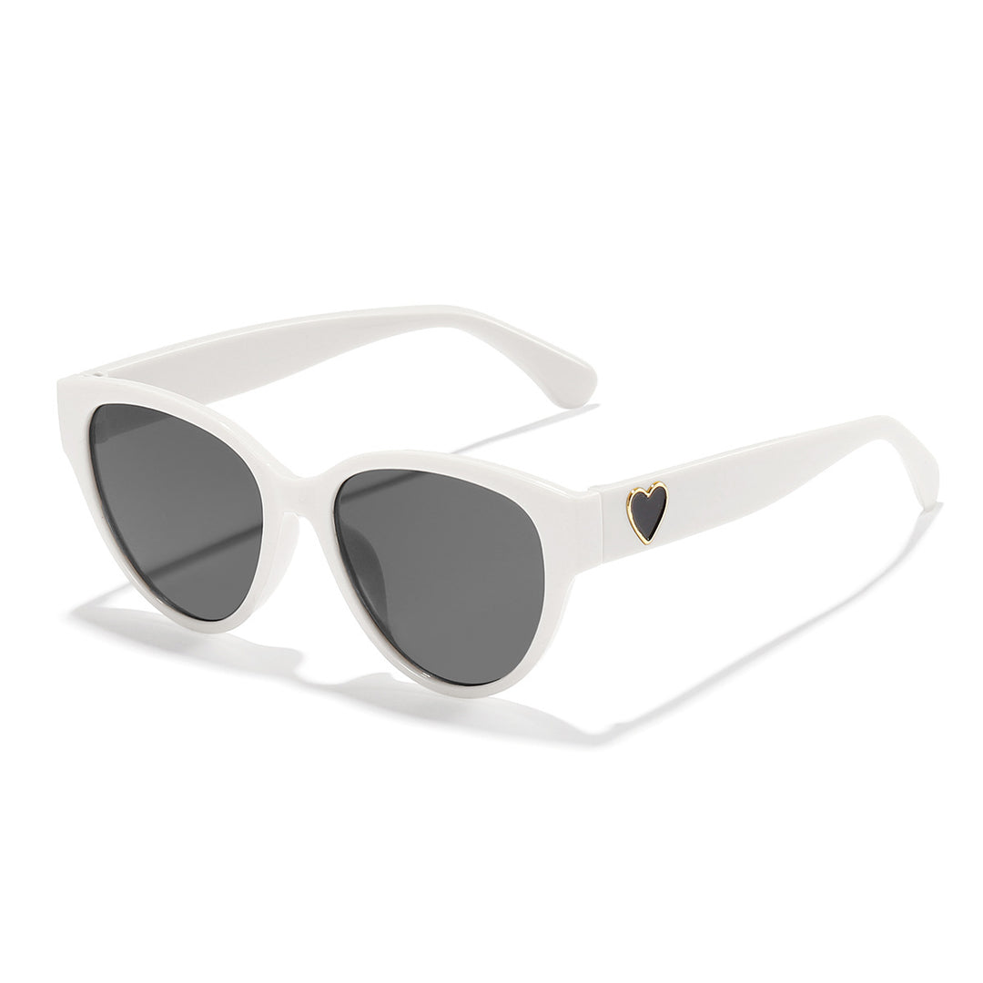Damen Cat-Eye Sonnenbrille mit herzförmigem Detail und UV-Schutz Karnz