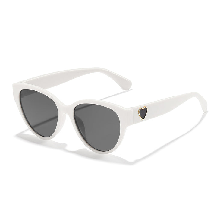 Damen Cat-Eye Sonnenbrille mit herzförmigem Detail und UV-Schutz Karnz