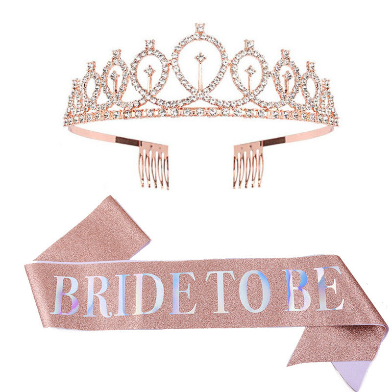 Damen Glitzernde Tiara mit elegantem Design Karnz