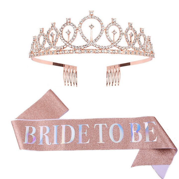 Damen Glitzernde Tiara mit elegantem Design Karnz