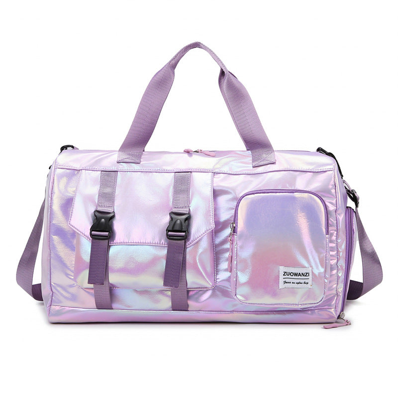 Iridescent Multi-Pocket Reis Duffel Tasche Karnz