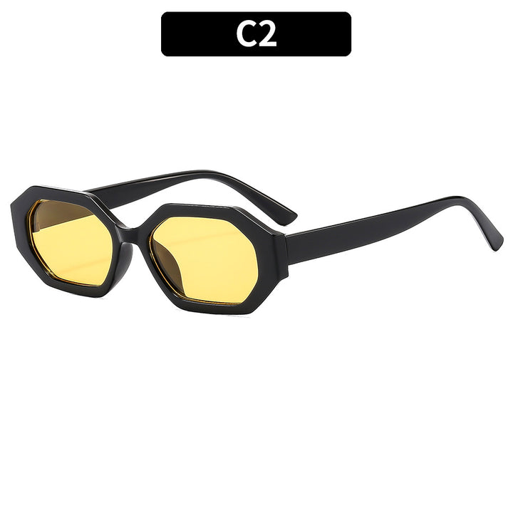 Elegante Übergroße Geometrische Sonnenbrille