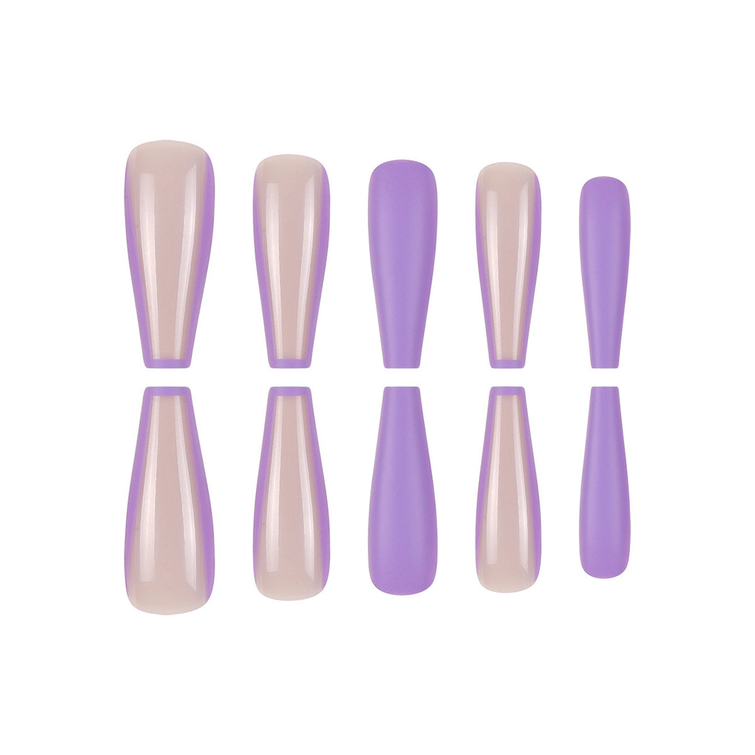 Elegante Matte Lange Stiletto-Nagelspitzen Karnz