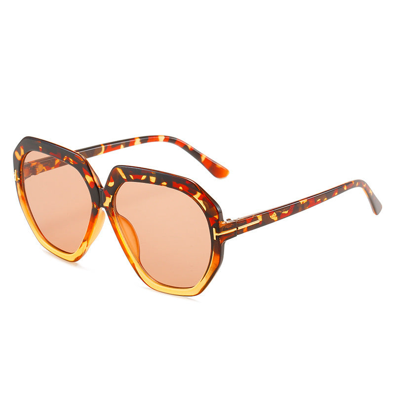 Modebewusste Übergroße Sechseckige Sonnenbrille Karnz