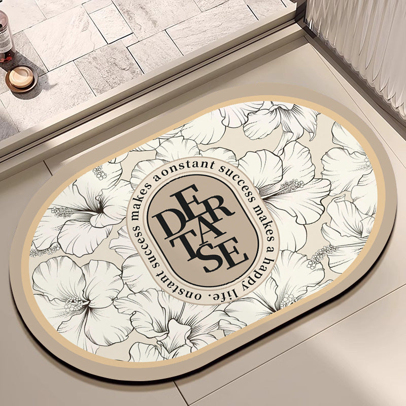 Blumenmuster Badematte Karnz