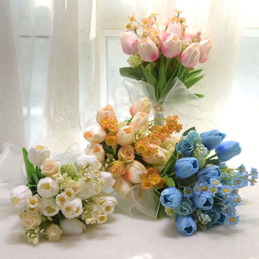 Elegante Künstliche Blumen Hochzeitsstrauß