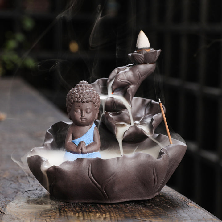 Buddha-Themen Keramik Räuchergefäß
