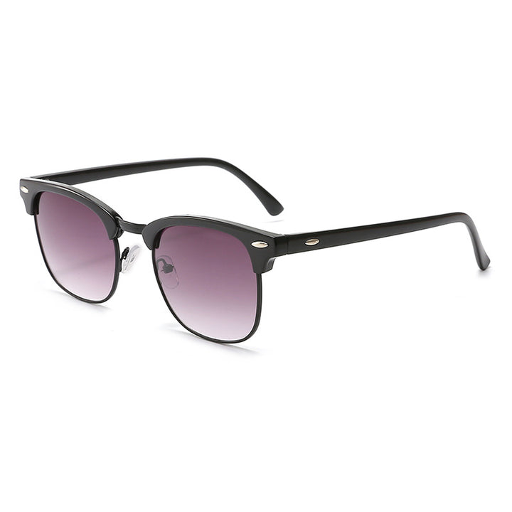 Damen modische Retro-Sonnenbrille mit metallischem Rahmen Karnz