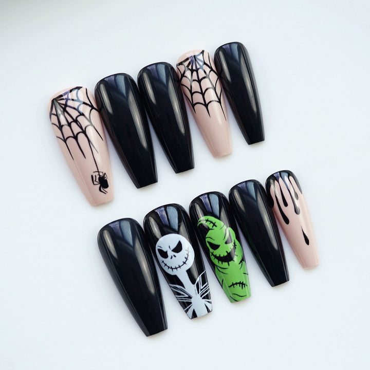 Kreatives Halloween-Themen Press-On Nail Set