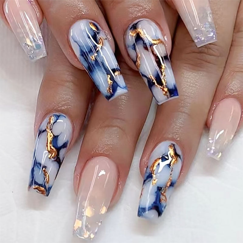 Lange-Stiletto Abstrakte Nagelverstärkungen