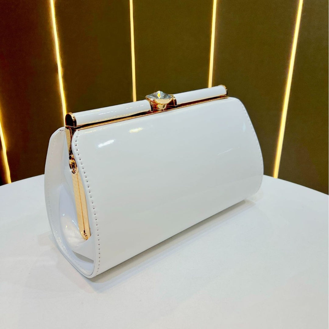Elegante Patentleder Abend Clutch