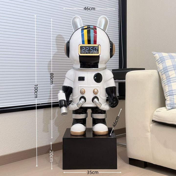 Dekorativer Astronauten-Uhrenfigur für die Heimdekoration