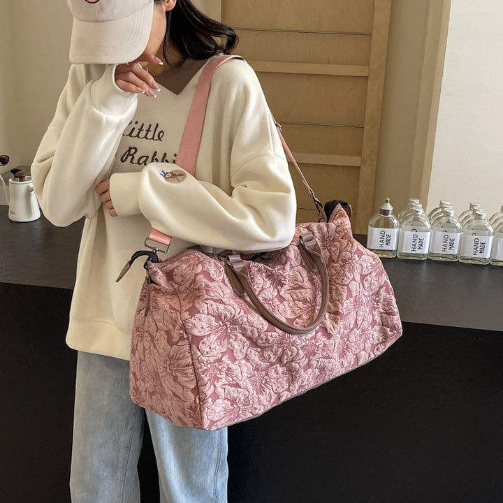 Stylische Blumenmuster Reise-Duffel-Tasche Karnz