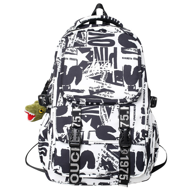 Stylischer Grafikdruck Rucksack Karnz