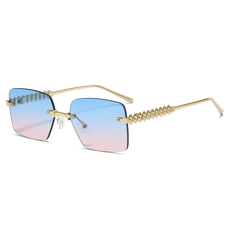 Damen extravagante quadratische Brille Karnz