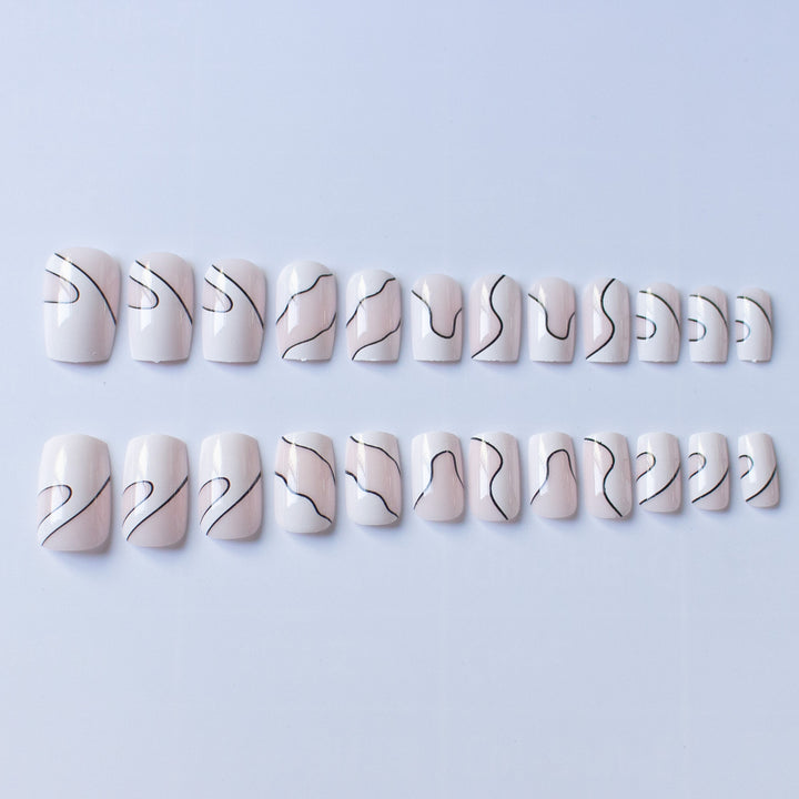 Künstlerisches abstraktes Nageldesign-Set