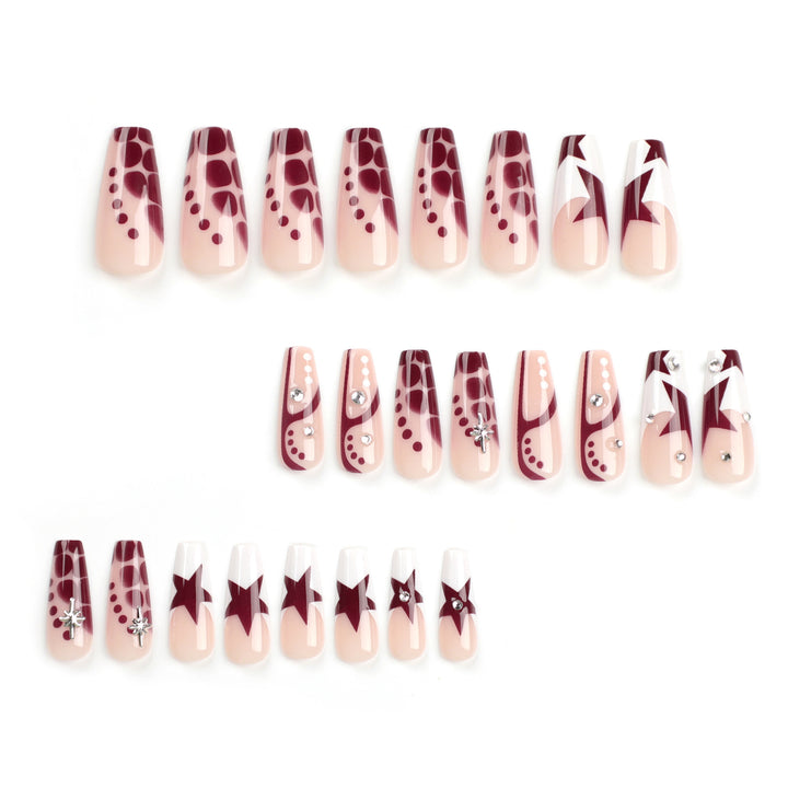 Dekoratives Press-On Nagelset Karnz