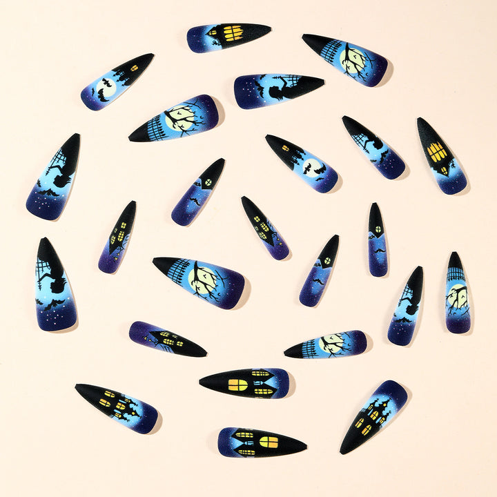 Gothic-inspirierten Halloween-Themen Stiletto Nagelkunst Karnz