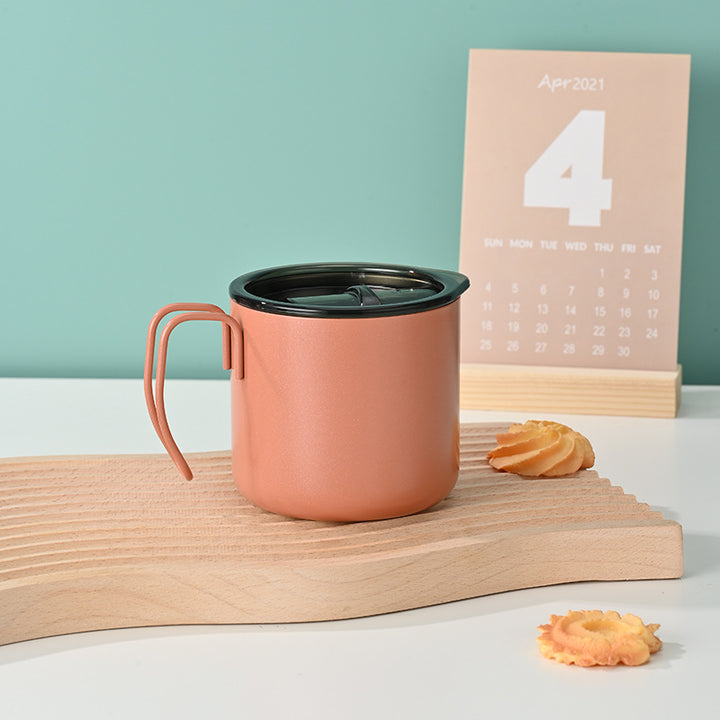 Damen funktionaler Kaffeebecher mit durchsichtigen Deckel Karnz