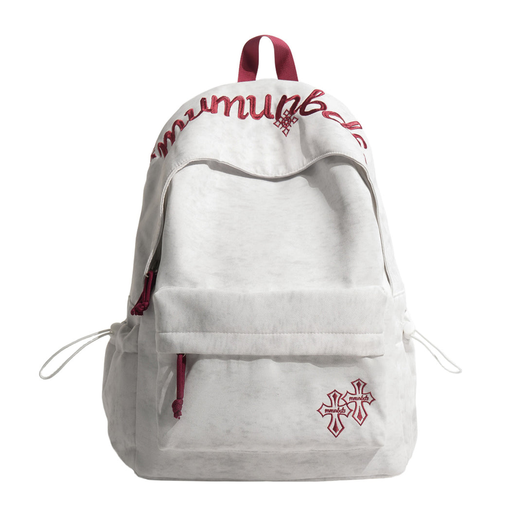 Lässiger bestickter Kordelzug-Rucksack Karnz