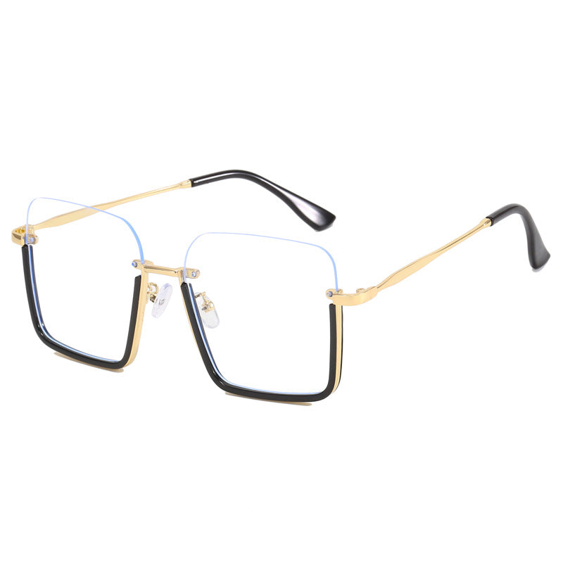 Damen oversized Sonnenbrille mit elegantem Geometrie-Rahmen Karnz