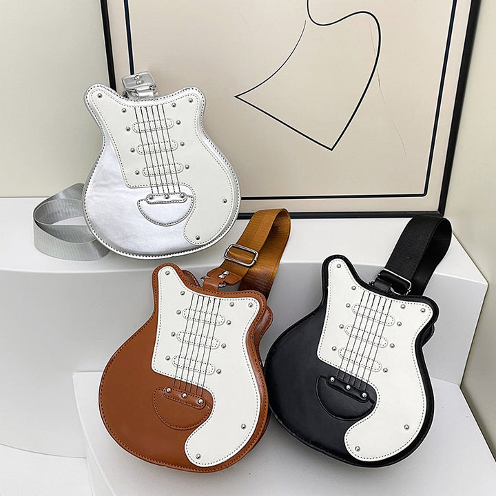 Guitar-förmige Umhängetasche