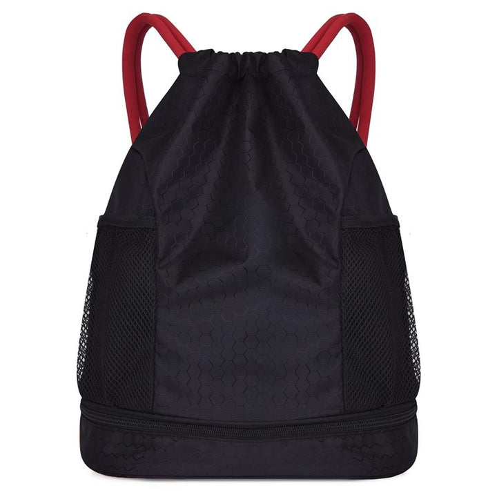Leichter Hexagonmuster Kordelzug Rucksack Karnz