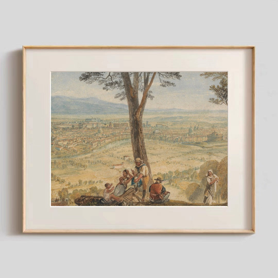 Rahmenbild malerisches Wasserfallkunstwerk