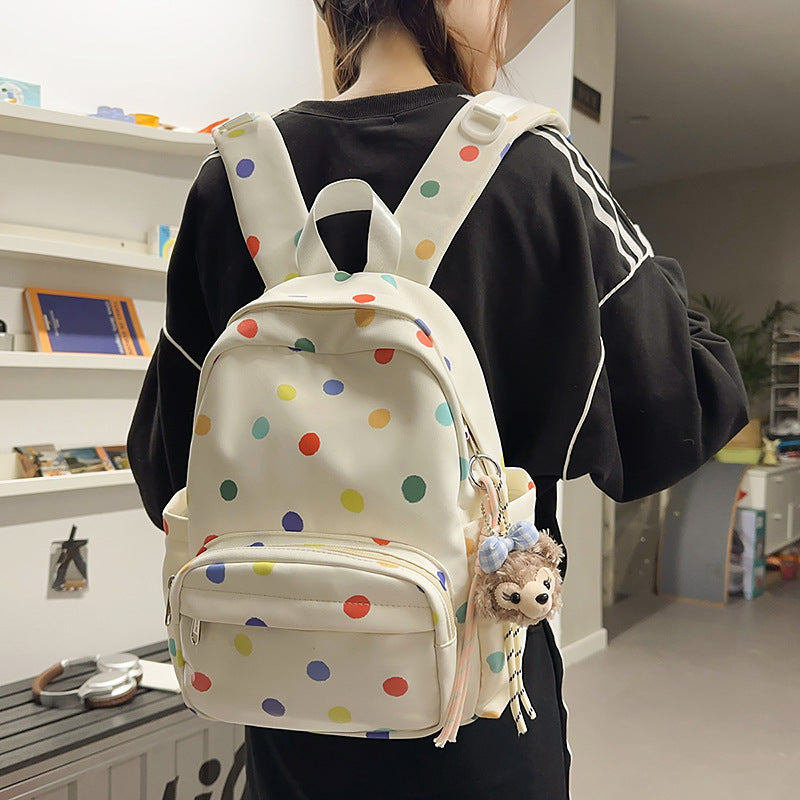 Sternen-Print Multi-Taschen Rucksack Karnz