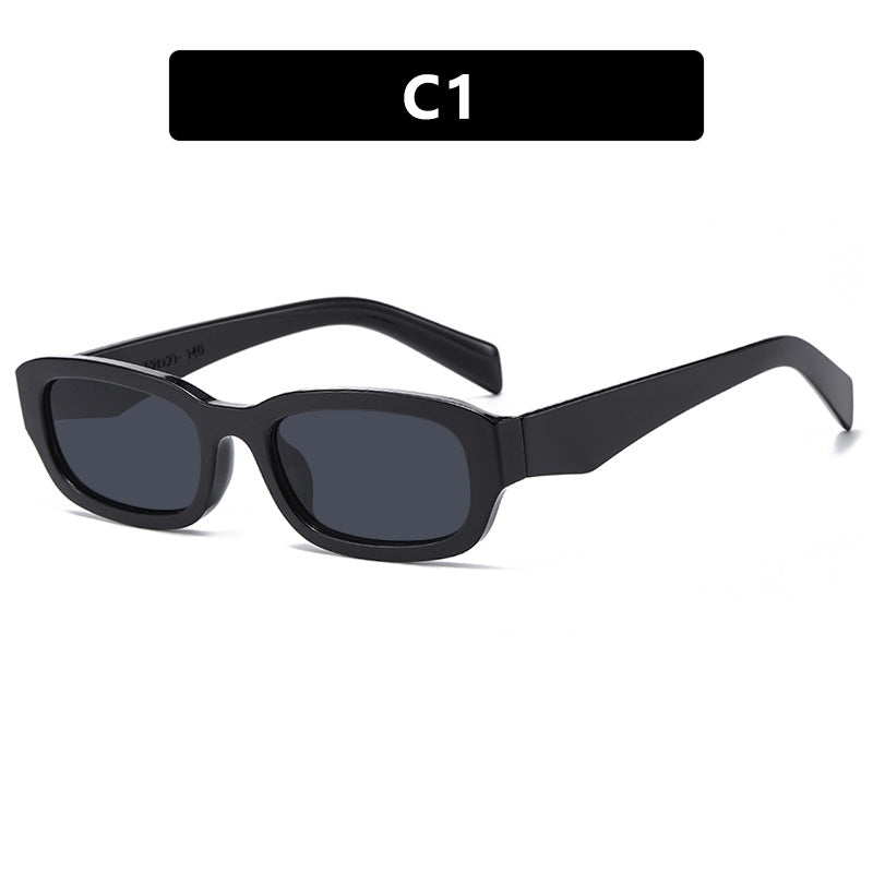 Damen modische Sonnenbrille mit stilvollem, rechteckigem Rahmen Karnz