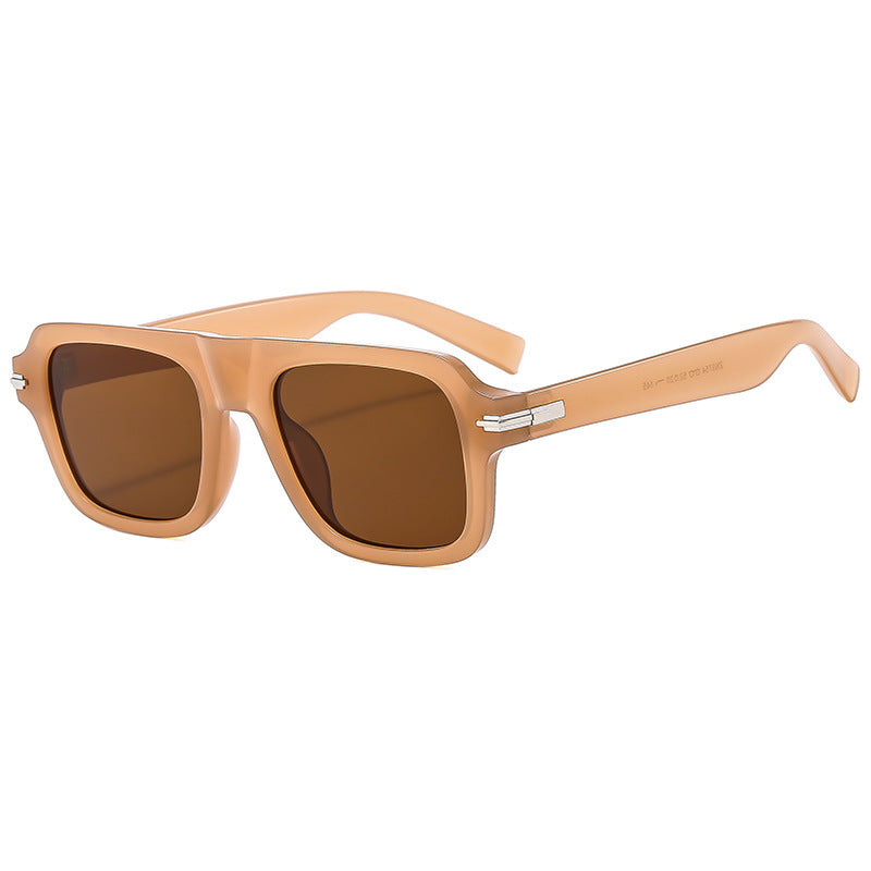 Damen Designer-Sonnenbrille mit modernem eckigen Rahmen und polarisierten Gläsern Karnz
