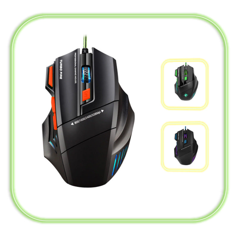 Hochpräzise Gaming-Maus mit Anpassbarem Dpi und Rgb-Beleuchtung Karnz