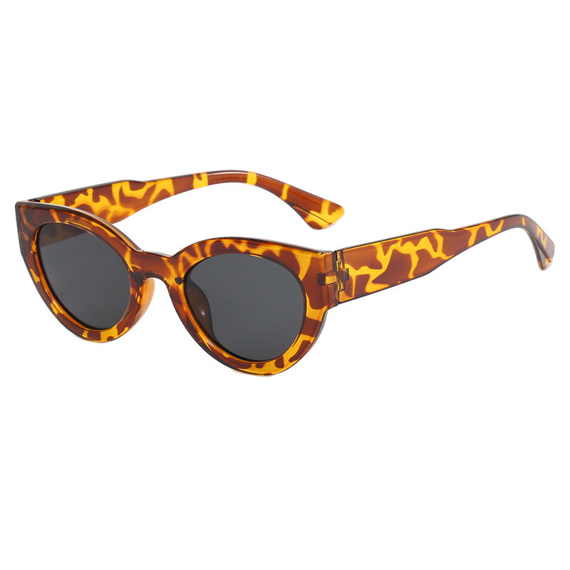 Damen modische quadratische Sonnenbrille mit verspiegelten Gläsern Karnz