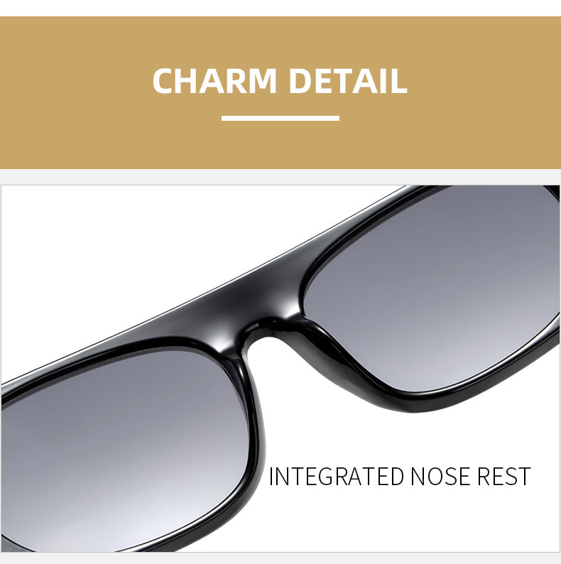 Damen modische Sonnenbrille im eleganten Schilddesign Karnz