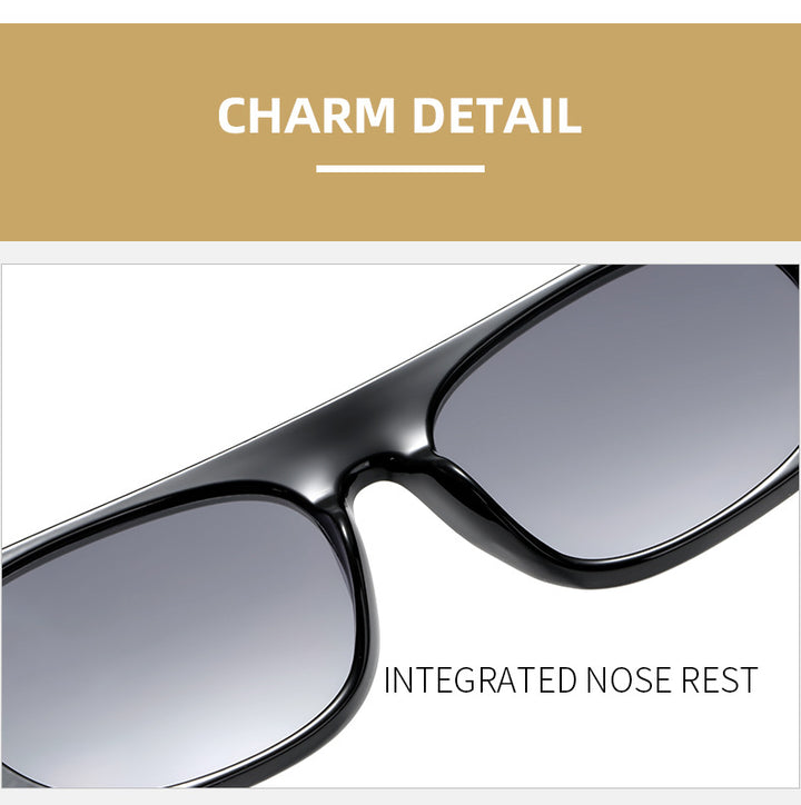 Damen modische Sonnenbrille im eleganten Schilddesign Karnz