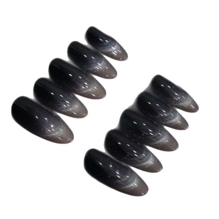 Ombre Stiletto Druck-Nageldesigns