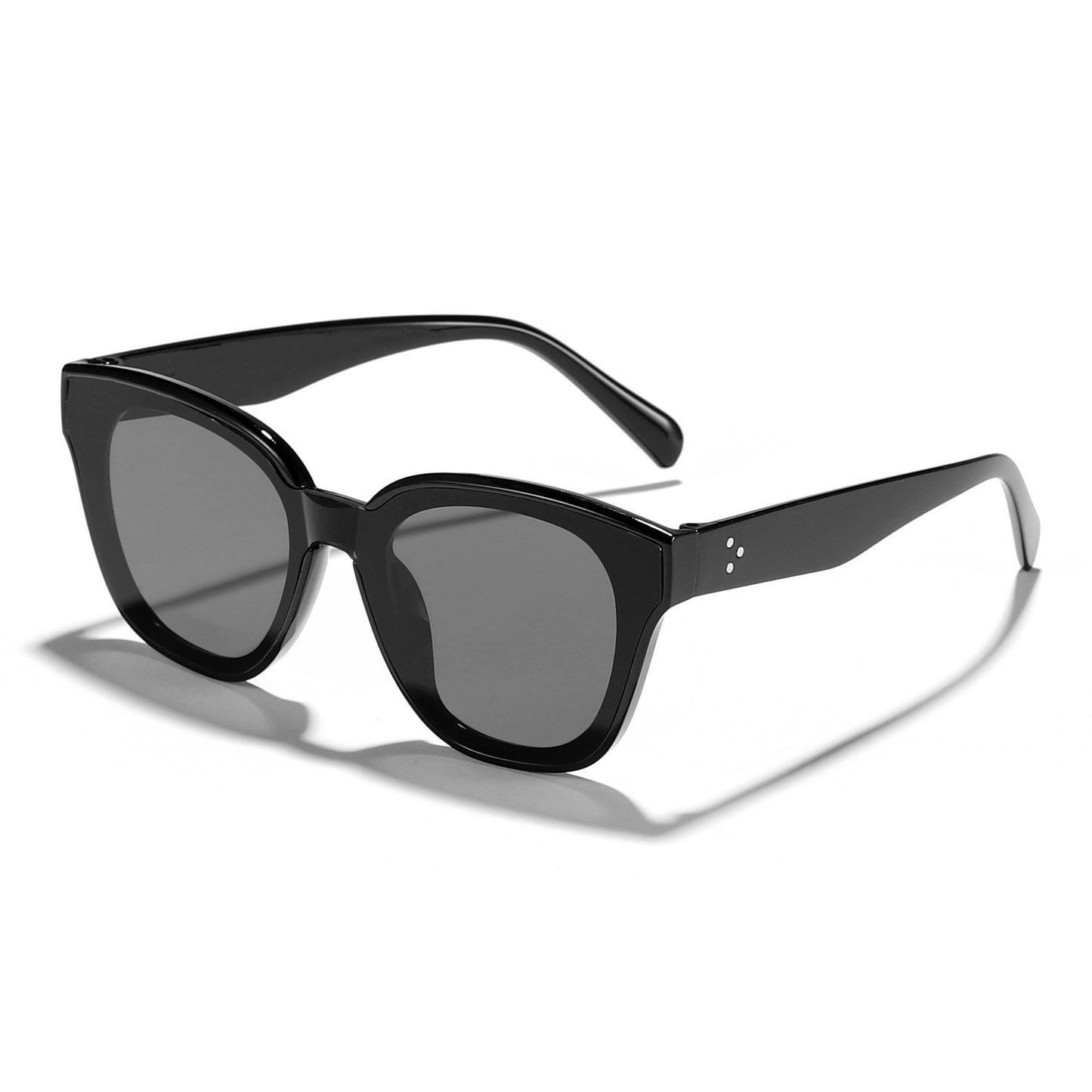 Damen modische Sonnenbrille mit breitem Rahmen und sanften Gläsern Karnz
