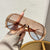 Damen elegante Oversized-Sonnenbrille mit UV-Schutz Karnz