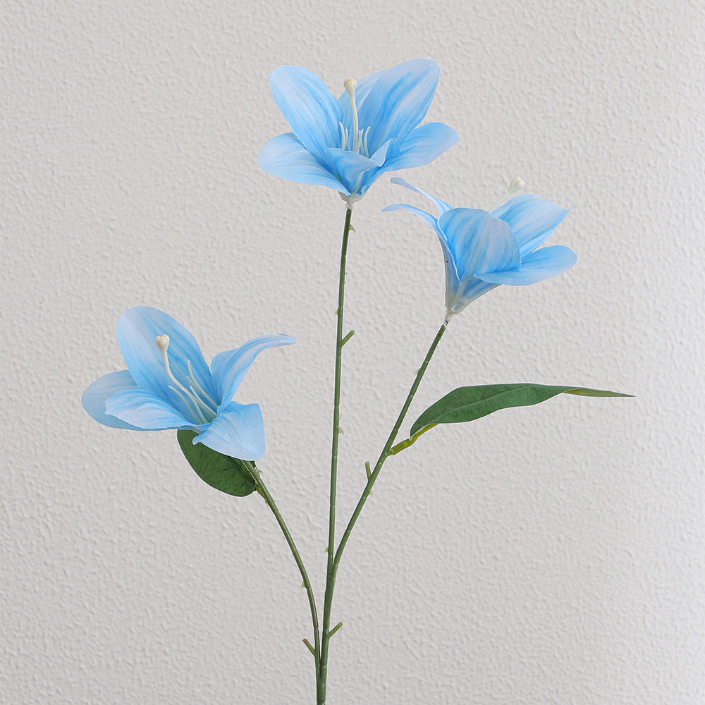 Künstlicher Lilienstängel mit filigranen Blüten Karnz