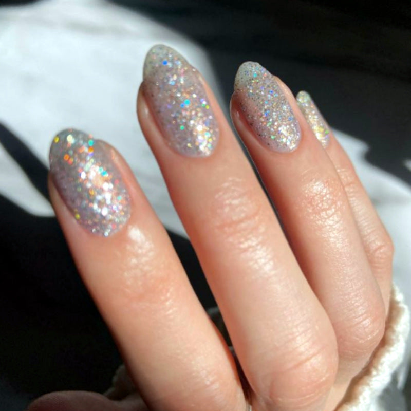 Glitzernde Press-On Nagelset Karnz