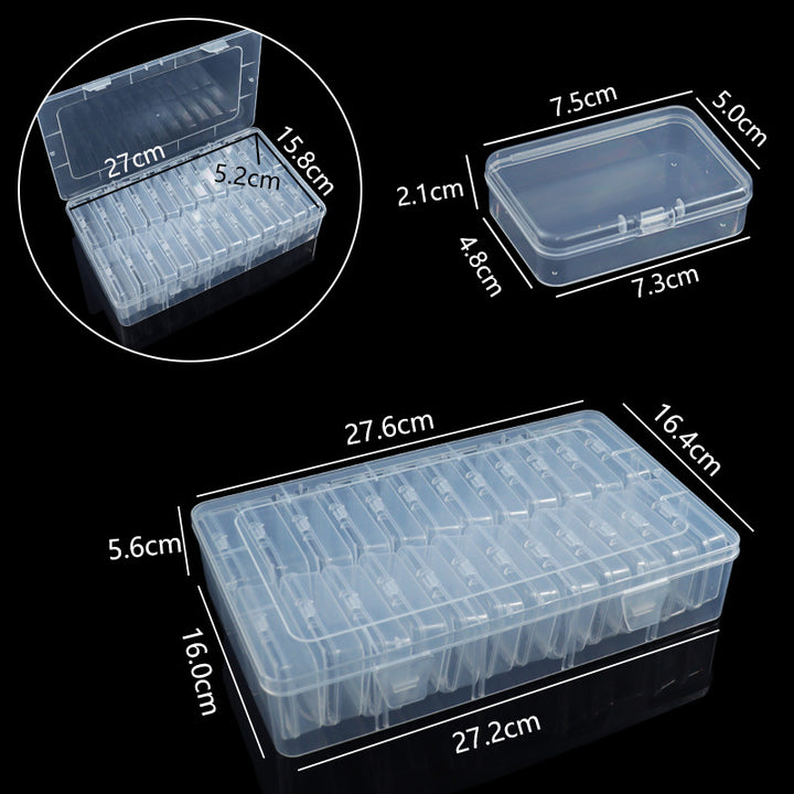 Multi-Fach-Transparente Bastelbedarf Aufbewahrungsbox Karnz