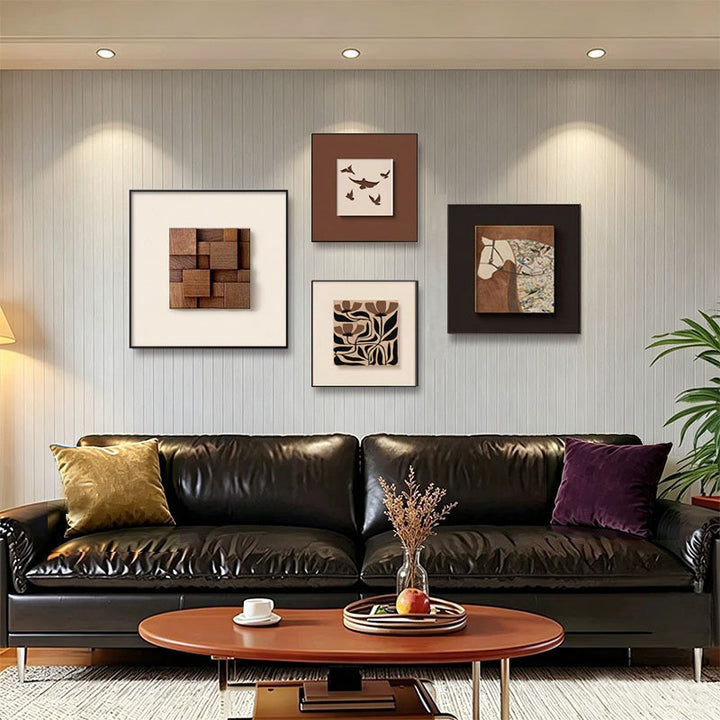 Abstrakte Wandkunst Kollektion Set