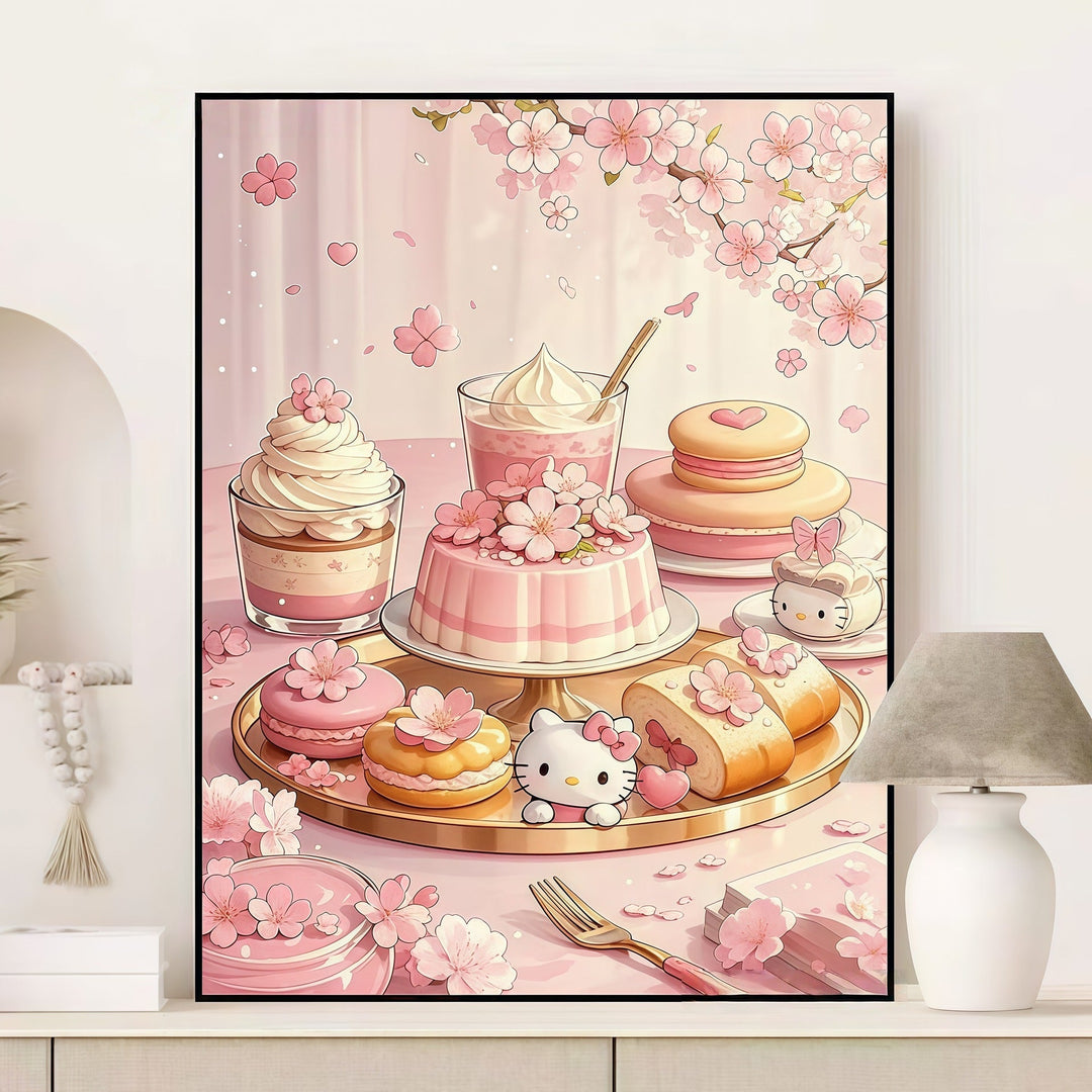 Fruchtiges Dessert-Themen-Leinwand-Kunstwerk Karnz