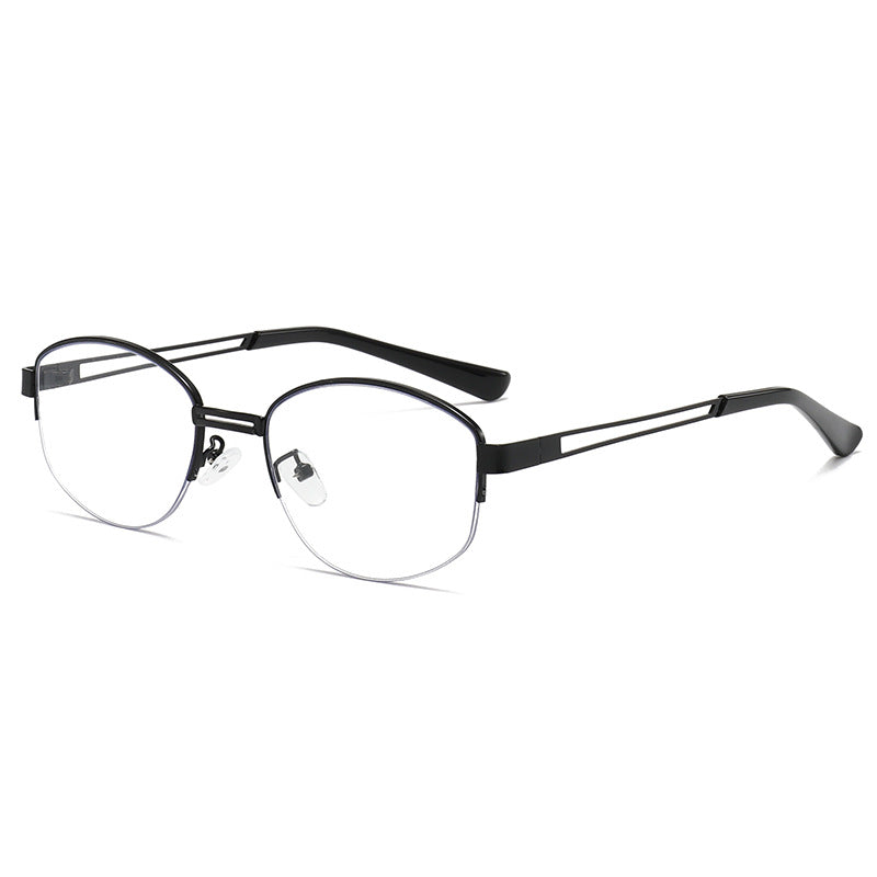 Damen modische Brille mit modernem Metallrahmen Karnz