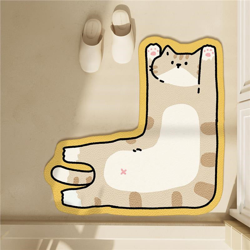 Katzen-Themen Plüsch-Badvorleger