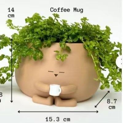 Kreative Pflanzen-Topf Kaffeetasse Karnz