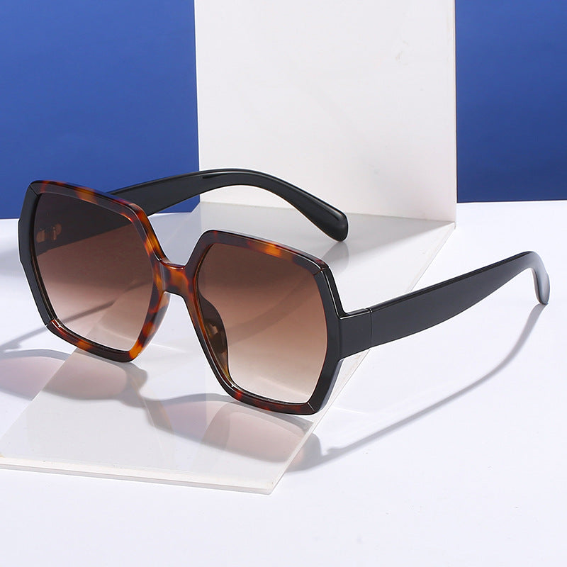 Damen stilvolle Oversized-Sonnenbrille mit elegantem eckigem Rahmen Karnz